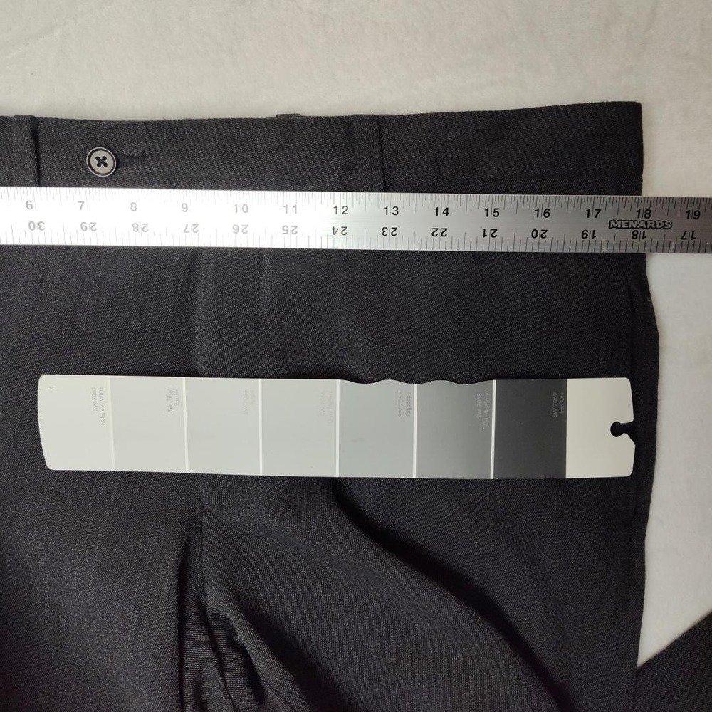 Ted Baker Pants Mens 36x29 Gray Julian Wool Dress Slacks Tailored Office Work - Picture 12 of 14